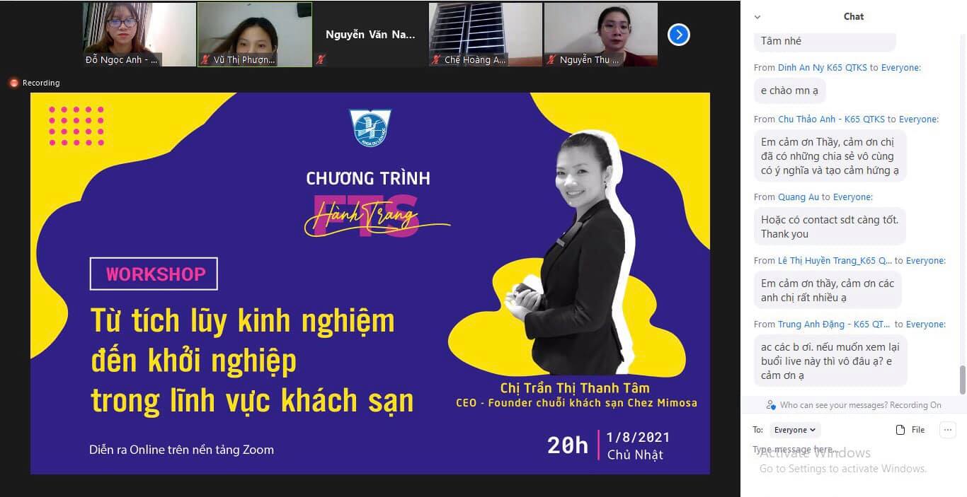 TỔNG KẾT CHUỖI HOẠT ĐỘNG “HÀNH TRANG FTS”