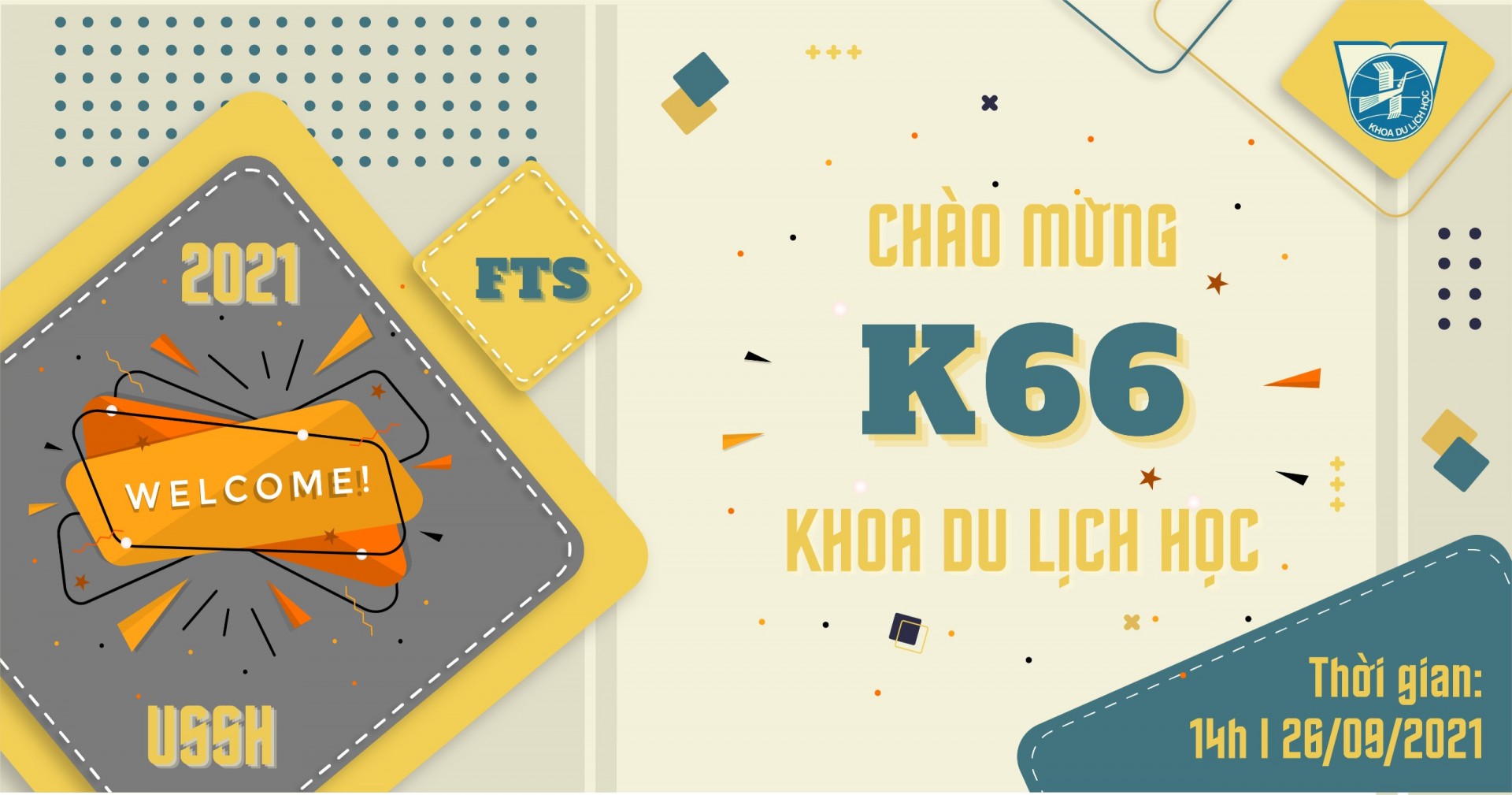 TỔNG KẾT CHƯƠNG TRÌNH GẶP MẶT TÂN SINH VIÊN K66 KHOA DU LỊCH HỌC.