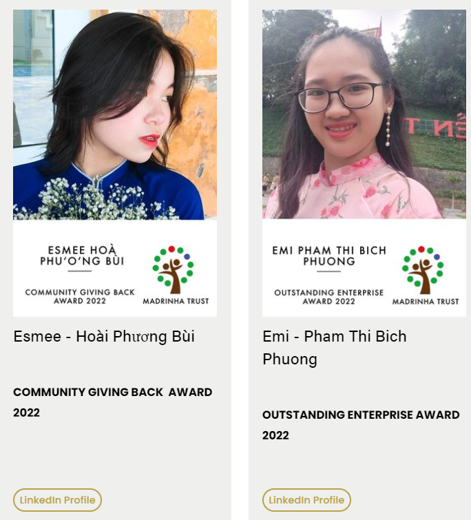 SINH VIÊN KHOA DU LỊCH HỌC NHẬN HỌC BỔNG VÀ GIẢI THƯỞNG CỦA NĂM TỪ QUỸ MADRINHA TRUST