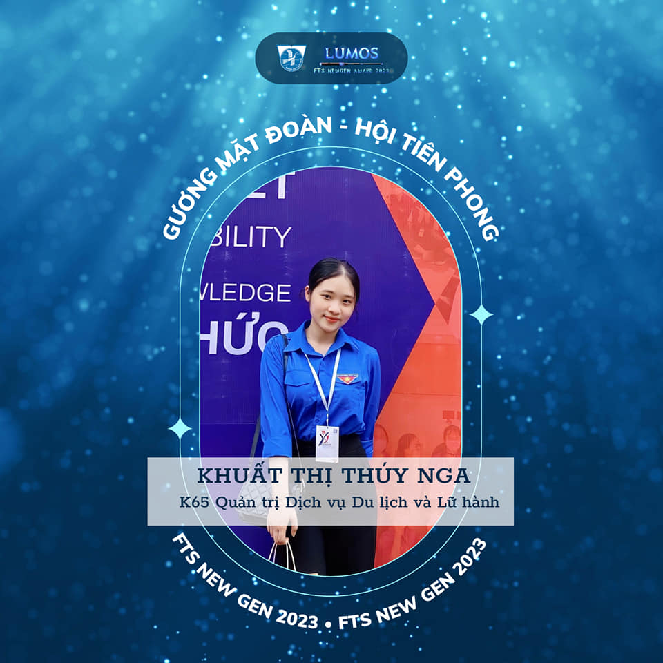 Gương mặt Đoàn - Hội tiên phong: Khuất Thị Thúy Nga - K65 QTDVDL&LH