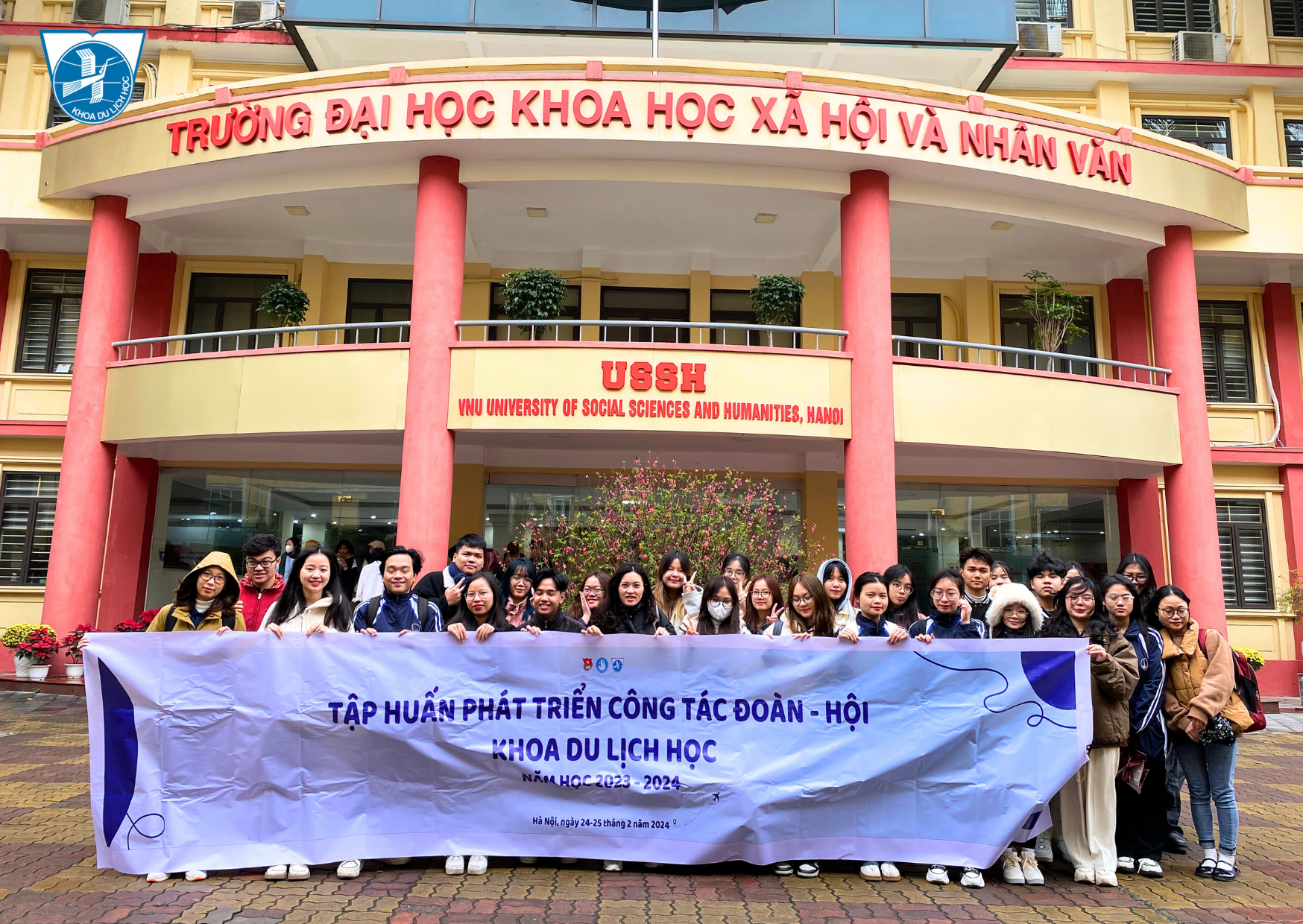 TẬP HUẤN PHÁT TRIỂN CÔNG TÁC ĐOÀN - HỘI KHOA DU LỊCH HỌC NĂM HỌC 2023 - 2024