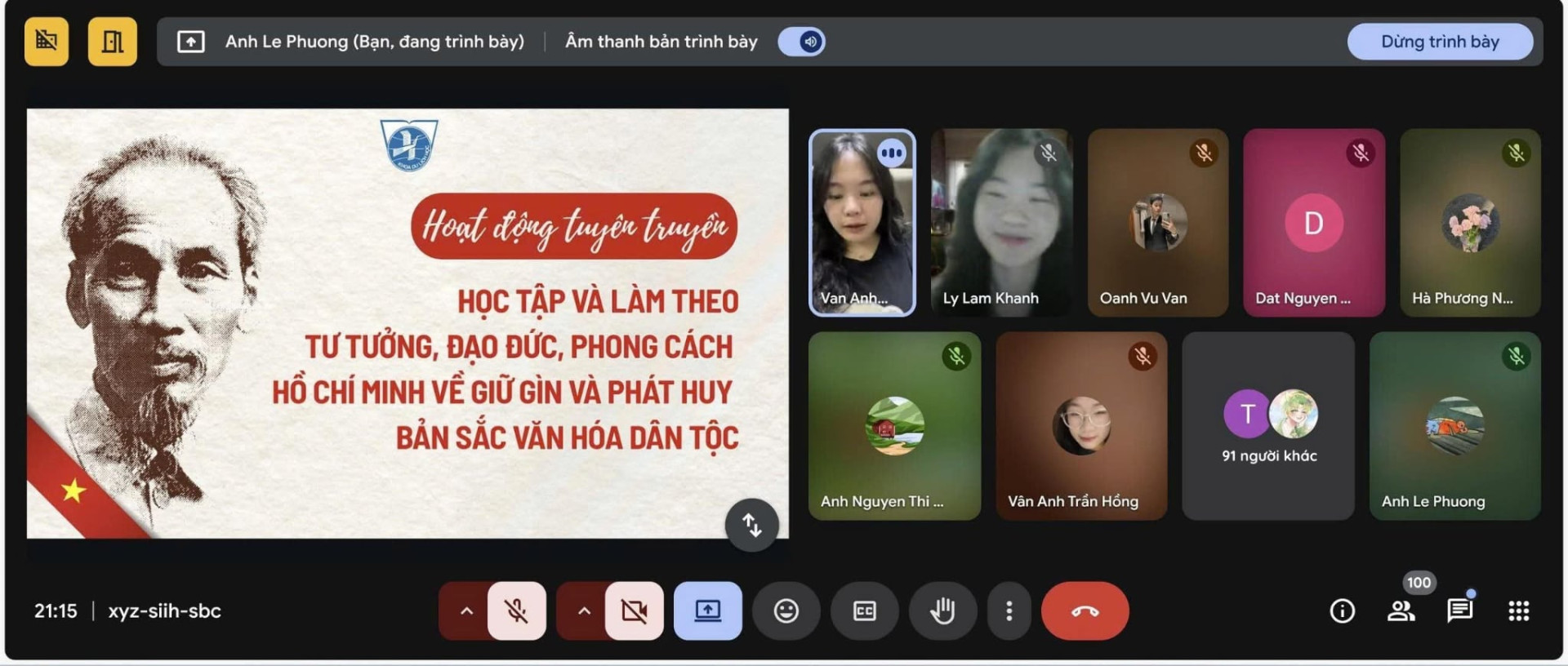 TUYÊN TRUYỀN – HỌC TẬP – LAN TỎA GIÁ TRỊ DÂN TỘC: “Giữ gìn và phát huy bản sắc văn hoá dân tộc – Hành trình học tập và làm theo Bác”