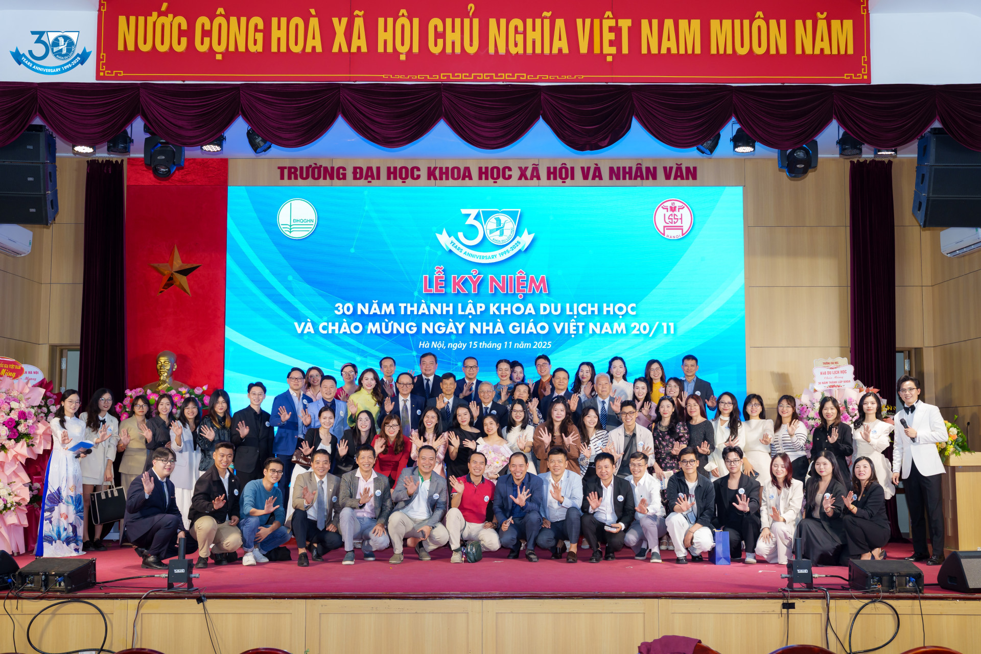 LỄ KỶ NIỆM 30 NĂM THÀNH LẬP KHOA DU LỊCH HỌC (1995-2025) VÀ CHÀO MỪNG NGÀY NHÀ GIÁO VIỆT NAM 20/11